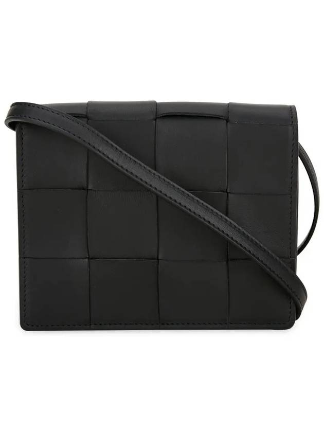 Intrecciato Small Cassette Cross Bag Black - BOTTEGA VENETA - BALAAN 2