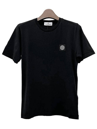 Kids Wappen Patch Short Sleeve T-Shirt Black - STONE ISLAND - BALAAN 2