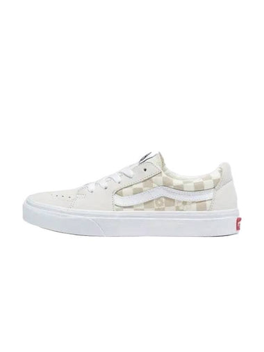 Skate Low Floral Check Low Top Sneakers Marshmallow - VANS - BALAAN 1