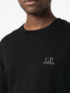 Logo Print Sweatshirt Black - CP COMPANY - BALAAN 6