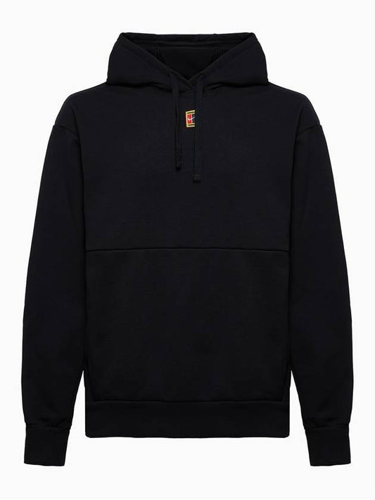 Court Fleece Tennis Hoodie Black - NIKE - BALAAN 1