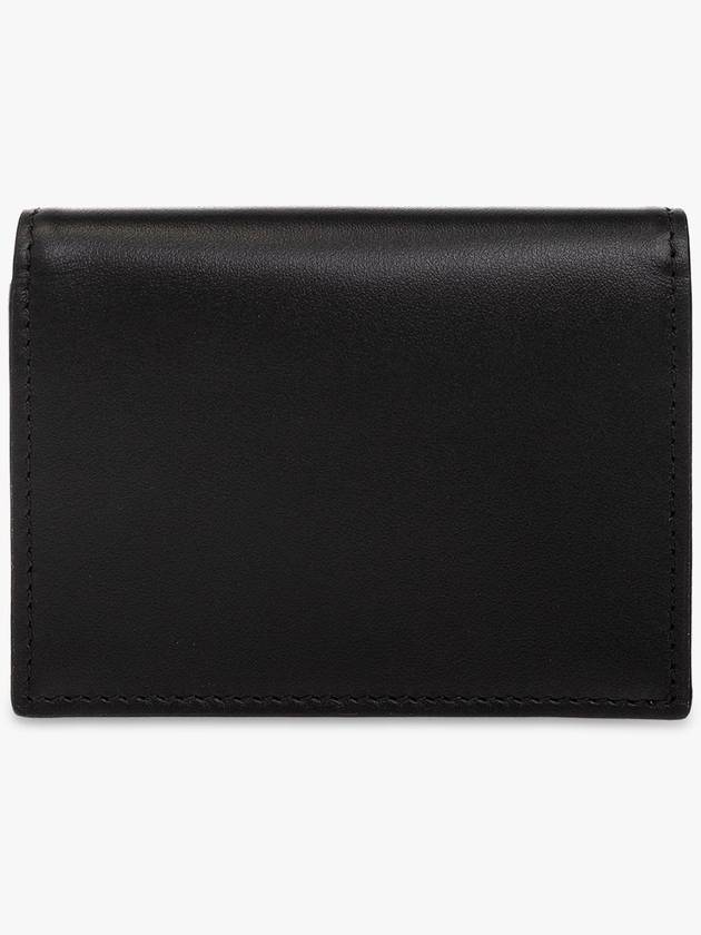 Logo Embossed Bi-Fold Calfskin Card Wallet Black - DOLCE&GABBANA - BALAAN 4