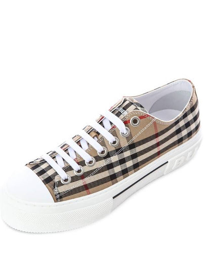 Vintage Check Cotton Sneakers Archive Beige - BURBERRY - BALAAN 2