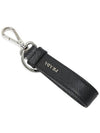 Saffiano Leather Key Holder Black - PRADA - BALAAN 5