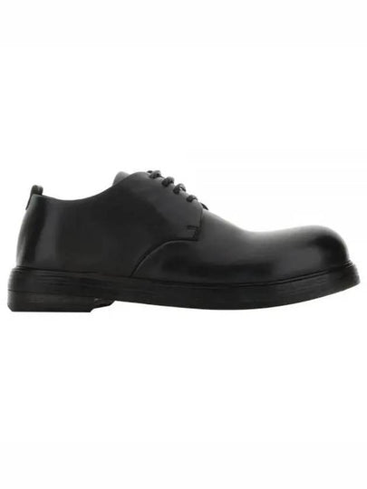 Men's Zucca Zeppa Smooth Leather Lace-Up Derby Black - MARSELL - BALAAN 2