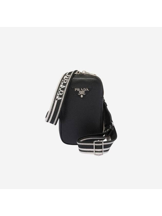 Leather mini bag black - PRADA - BALAAN 1