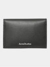 Folded Leather Card Wallet Black - ACNE STUDIOS - BALAAN 4