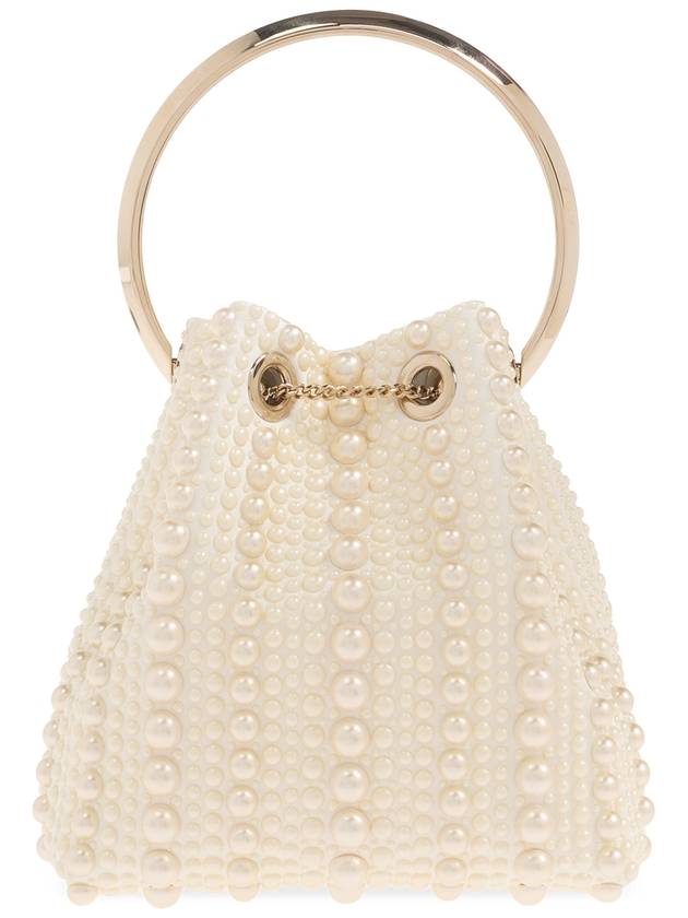 Jimmy Choo ‘Bon Bon’ Bucket Shoulder Bag, Women's, Cream - JIMMY CHOO - BALAAN 3