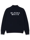 Women s Hotfix Logo High Neck Sweater 2634LXKW NAVY - BLACK&WHITE - BALAAN 2