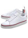 Women's Tennis Striped Low Top Sneakers White - THOM BROWNE - BALAAN 2