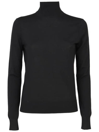 Women's Regal Wool Turtleneck Black - THEORY - BALAAN 1