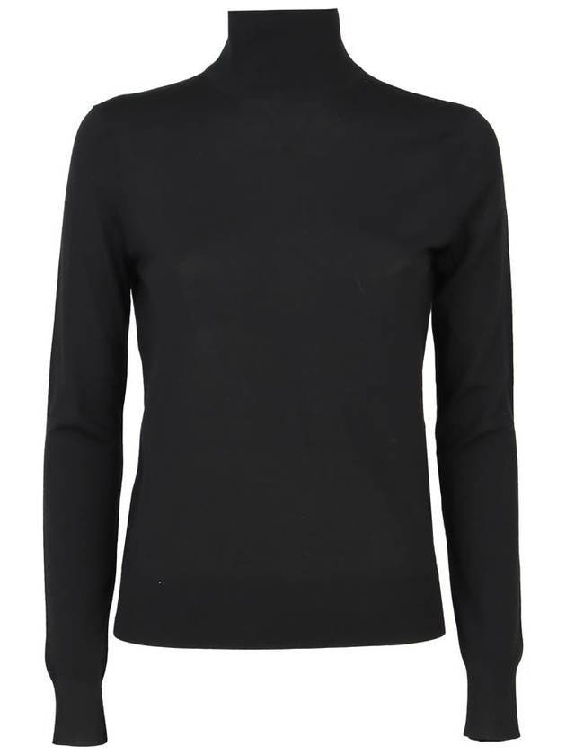 Women's Regal Wool Turtleneck Black - THEORY - BALAAN 1