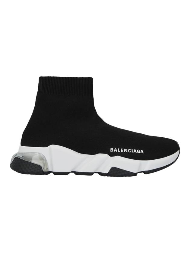 Speed Trainer Clear Sole High Top Sneakers Black - BALENCIAGA - BALAAN 1