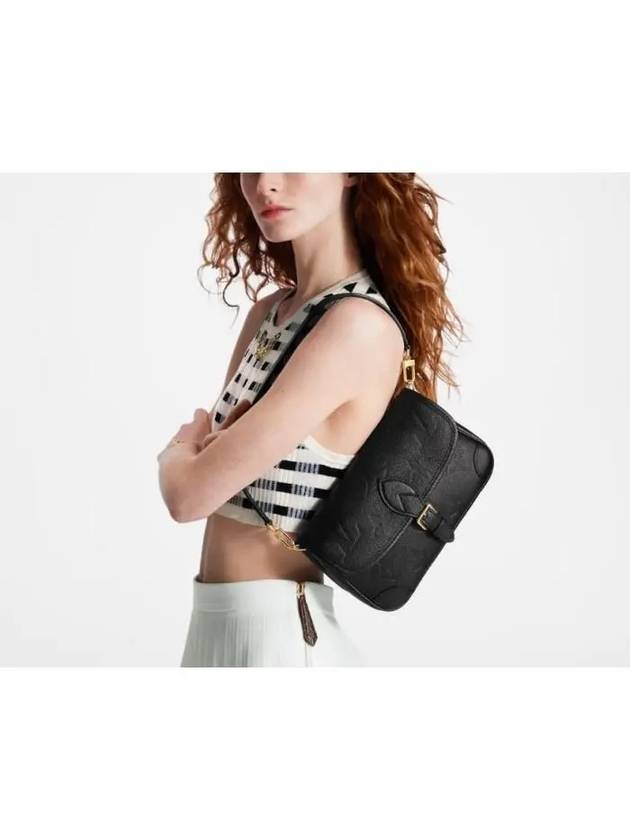 Diane Monogram Leather Shoulder Bag Black - LOUIS VUITTON - BALAAN 9