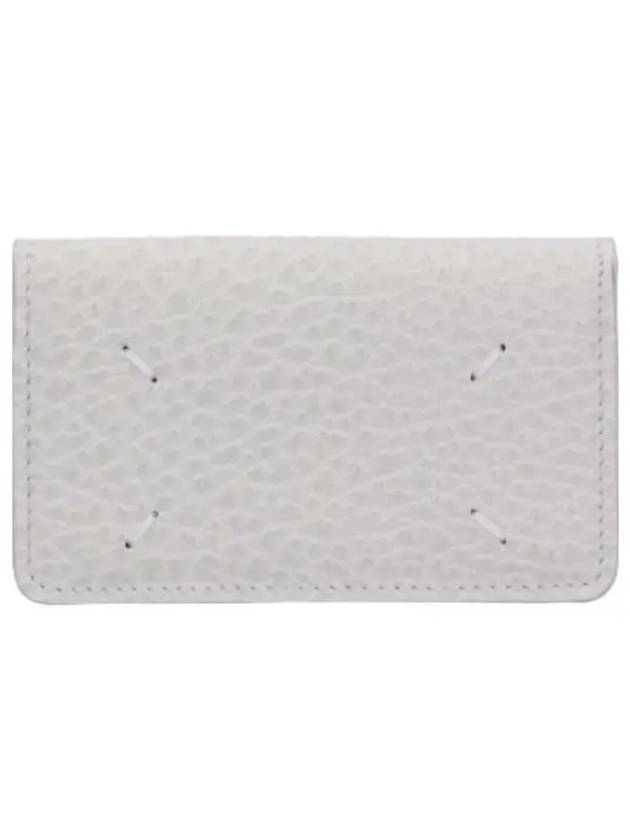 Stitched Fold Card Holder Greige Wallet - MAISON MARGIELA - BALAAN 1