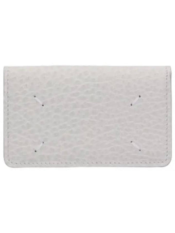 Stitched Fold Card Holder Greige Wallet - MAISON MARGIELA - BALAAN 1