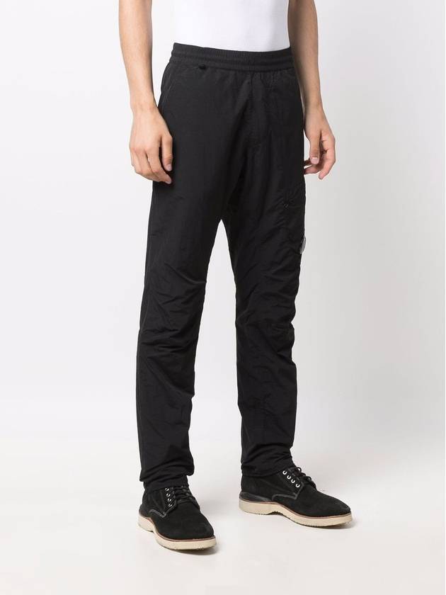 Lens Wappen Straight Pants Black - CP COMPANY - BALAAN 5