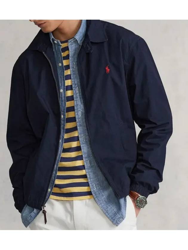 Men's Bayport Cotton Zip-Up Jacket Navy - POLO RALPH LAUREN - BALAAN 2