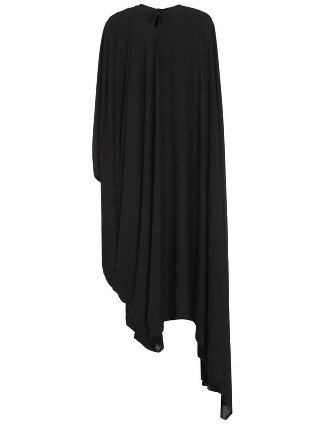 black all in asymmetrical dress 768709TGO081000 B0560955650 - BALENCIAGA - BALAAN 3