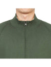 Men's Lens Wappen Zip-Up Cardigan Green - CP COMPANY - BALAAN 8