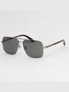 Eyewear Logo Metal Sunglasses Silver Grey - GUCCI - BALAAN 5