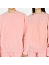 serif embroid sweatshirt rose pink SERIF EMBROIDERED CREWNECK - SPORTY & RICH - BALAAN 1