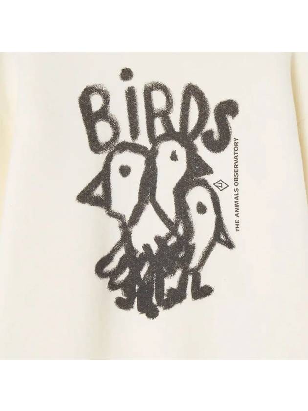 Kids Logo Bird Sweatshirt Ivory F24022 221FT - THE ANIMALS OBSERVATORY - BALAAN 4