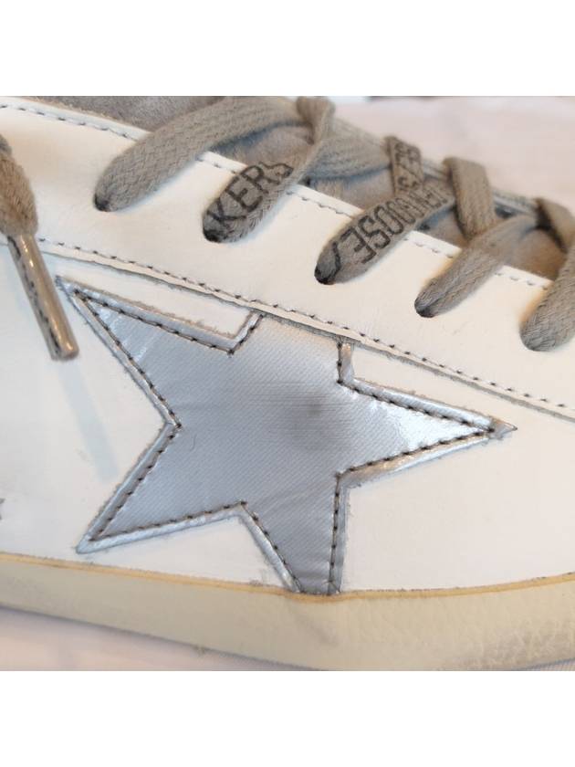 Superstar Green Heel Tab Leather Sneakers White - GOLDEN GOOSE - BALAAN 6