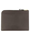 Logo Grain Leather Buckley Clutch Bag Brown - TOM FORD - BALAAN 1