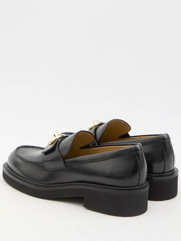 V Logo Locker Loafers Black - VALENTINO - BALAAN 5