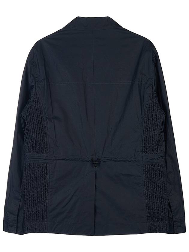 Poplin Workwear Waxed Cotton Jacket Navy - DIOR - BALAAN 3