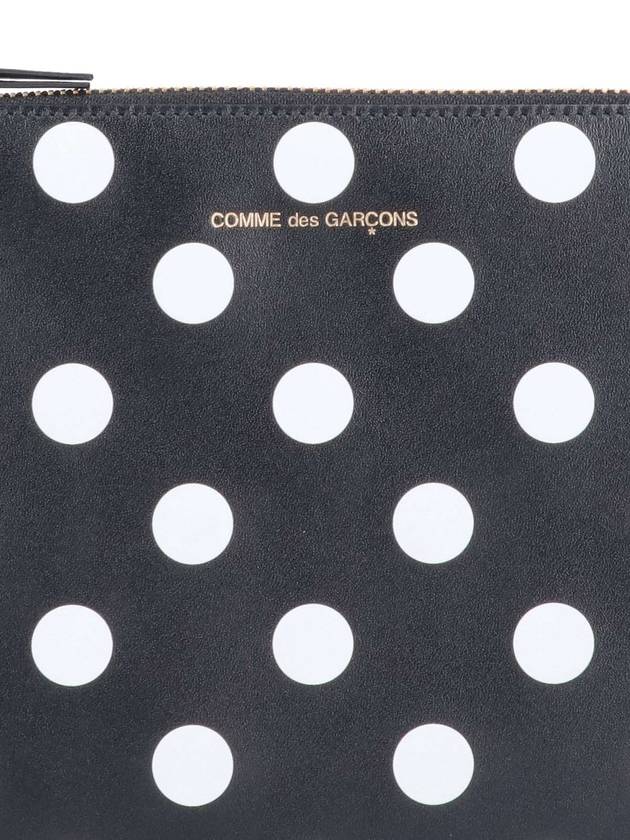 Polka Dot Logo Pouch Bag Black - COMME DES GARCONS WALLET - BALAAN 5