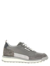 Vitello Alumni Trainer Caprede Low Top Sneakers Grey - THOM BROWNE - BALAAN 2