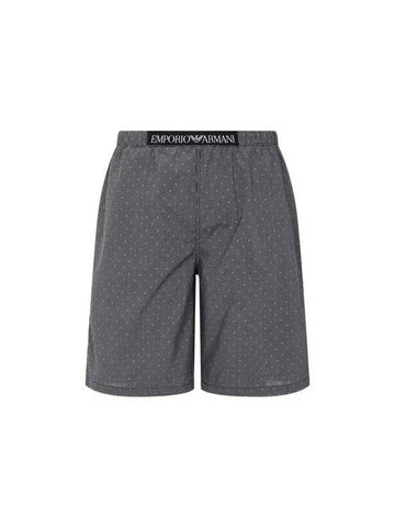 UNDERWEAR Men s Patterned Cotton Bermuda Shorts Black 271936 - EMPORIO ARMANI - BALAAN 1