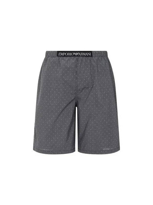 UNDERWEAR ARMANI BRAND DAY 10% 5 18 5 19 Men's Patterned Cotton Bermuda Shorts Black 270321 - EMPORIO ARMANI - BALAAN 1