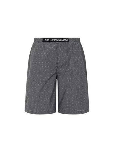 UNDERWEAR Men s Patterned Cotton Bermuda Shorts Black 271936 - EMPORIO ARMANI - BALAAN 1