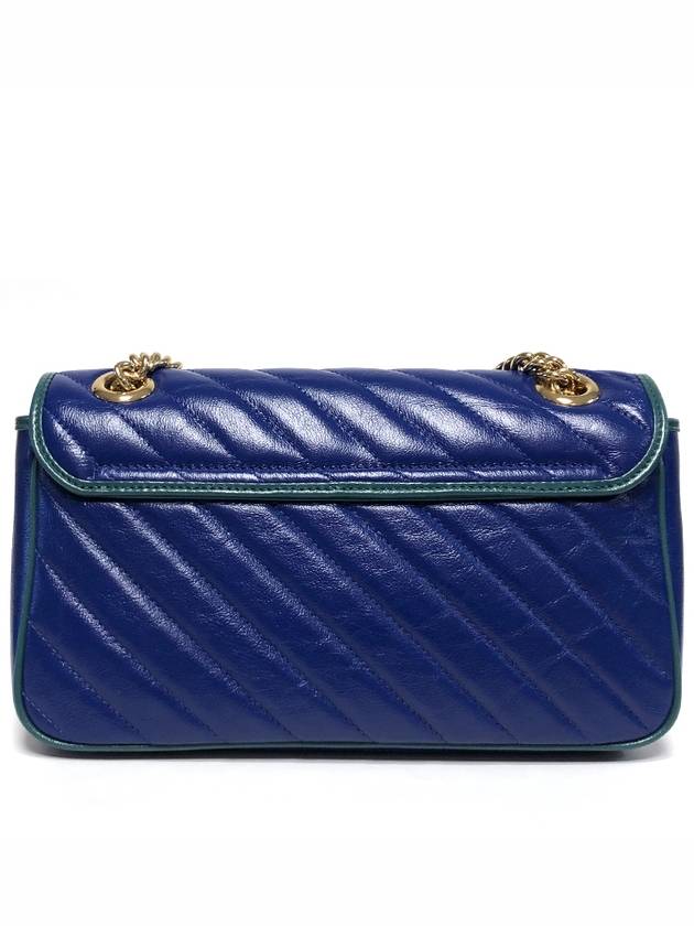 GG Marmont Small Cross Bag Blue - GUCCI - BALAAN 7