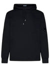 Light Fleece Hoodie Black - CP COMPANY - BALAAN 2