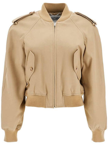 gabardine bomber - MOSCHINO - BALAAN 1