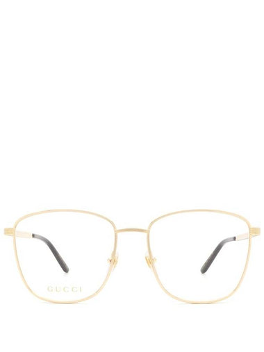 Eyewear Square Metal Eyeglasses Gold - GUCCI - BALAAN 1