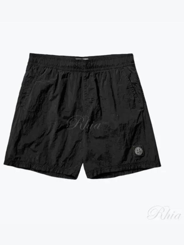 Nylon Metal Econyl Swim Shorts Black - STONE ISLAND - BALAAN 2