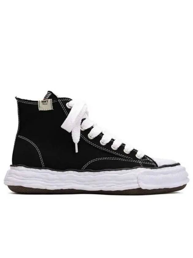 Peterson 23 OG Sole Canvas High Top Sneakers Black - MIHARA YASUHIRO - BALAAN 2