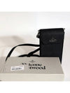 Fake Leather ORB Logo Strap Phone Pouch Black - VIVIENNE WESTWOOD - BALAAN 3