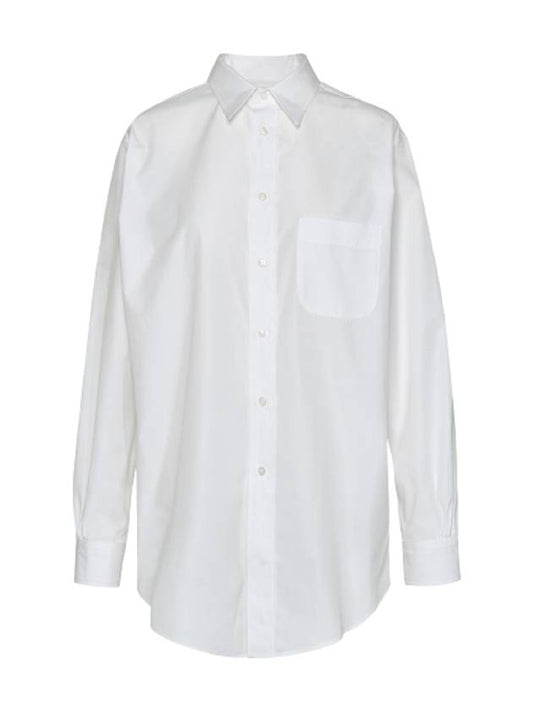 Pocket Cotton Long Sleeve Shirt White - MAISON MARGIELA - BALAAN 1