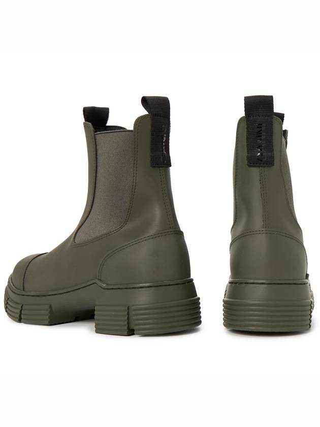 Rubber City Chelsea Boots Green - GANNI - BALAAN 7