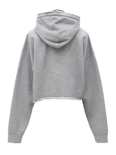 embroidered gray hoodie - GANNI - BALAAN 2