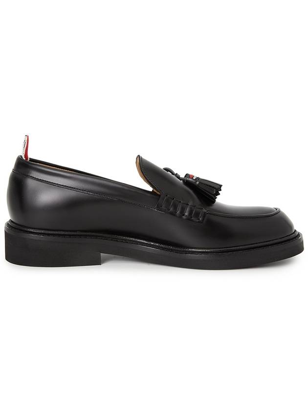 Spazzolato Tassel Leather Loafers Black - THOM BROWNE - BALAAN 5