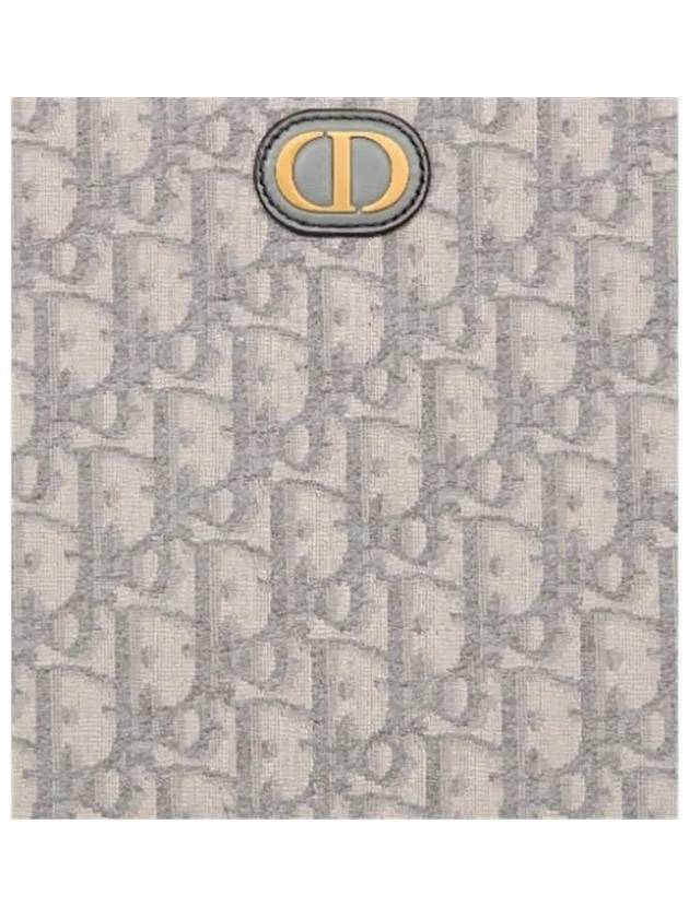 Medium 30 Montene Pouch Grey Oblique Jacquard - DIOR - BALAAN 6