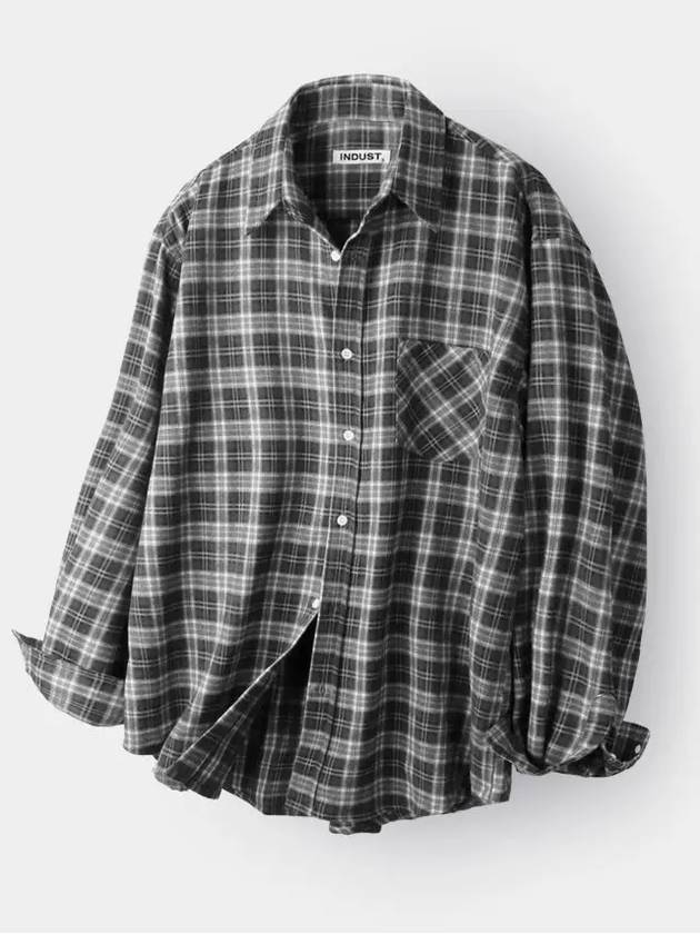 Forest Memory Check Long Sleeve Shirt Black - INDUST - BALAAN 8