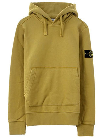 19FW 711562820 V0034 Wappen Hooded T-shirt Dusty Mustard Men’s T-shirt TEO - STONE ISLAND - BALAAN 1